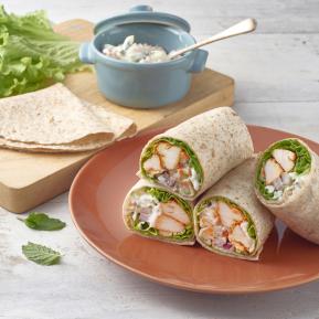 Tandoori chicken lettuce wrap